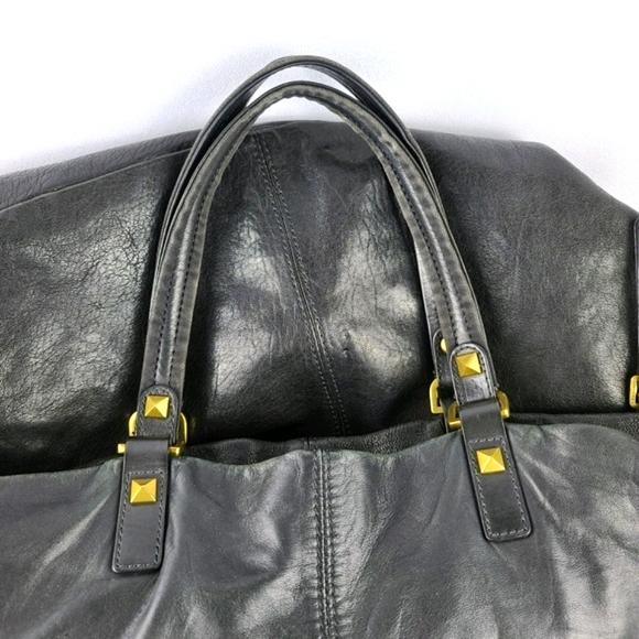 La Pagayo Rockstud Double Flip Leather Bag - Picture 5 of 9